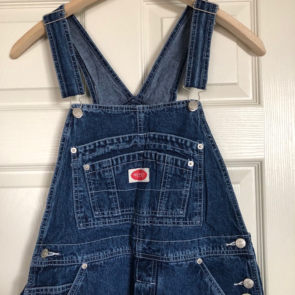 ⬇️ NWT REVOLT JEANS Bib Overalls Size Large